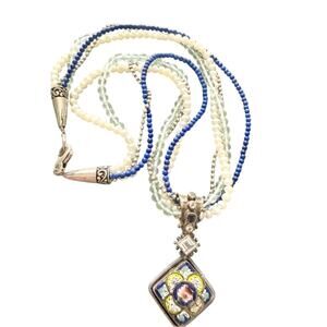 Mars & Valentine Multi Strand Necklace & Pendant